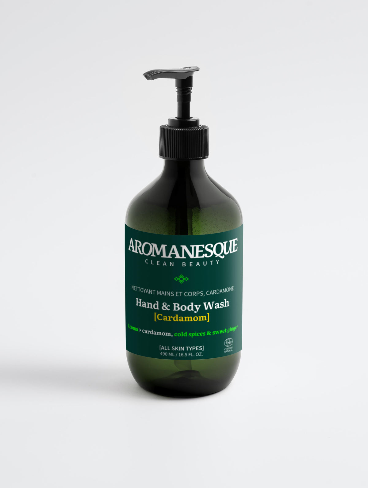 Gel douche et bain, gingembre et cardamome fumée