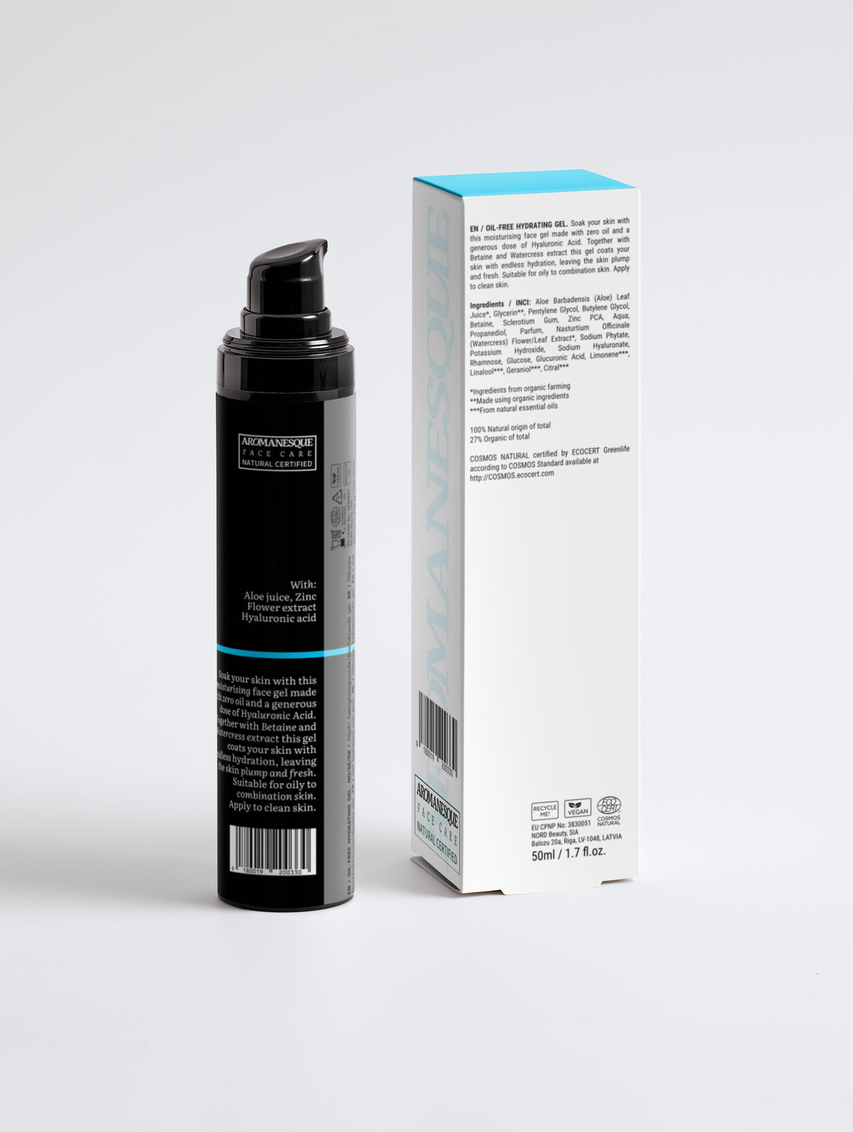 Gel Hidratante Sin Aceite Aromanesque