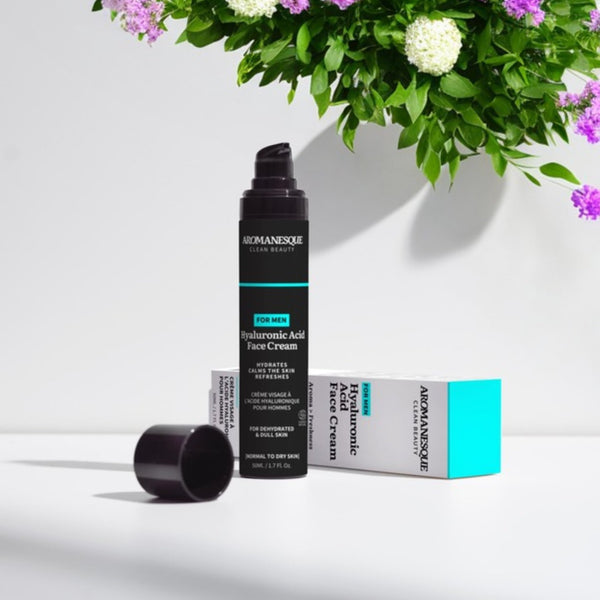 Crema Facial de Ácido Hialurónico Aromanesque para Hombres