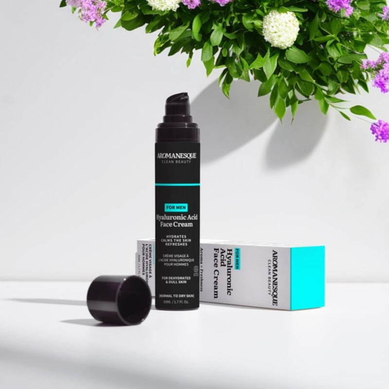 Crema Facial de Ácido Hialurónico Aromanesque para Hombres