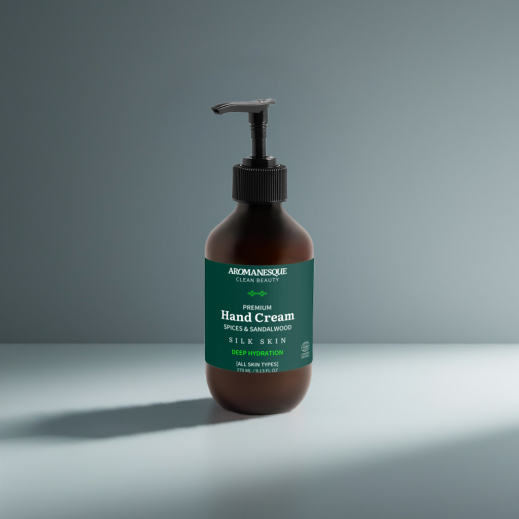 Crema de Manos Premium, Especias y Sándalo