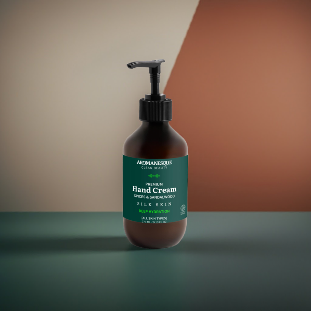 Crema de Manos Premium, Especias y Sándalo