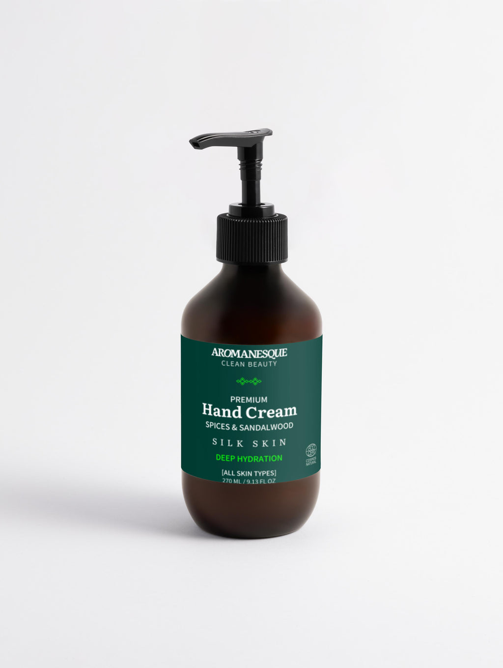 Crema de Manos Premium, Especias y Sándalo